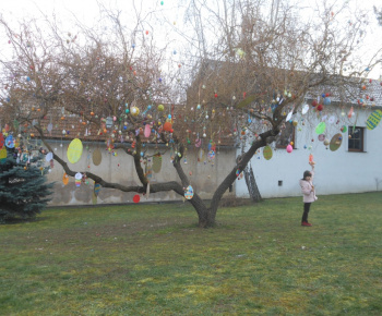 Zdobenie veľkonočného stromu 2016