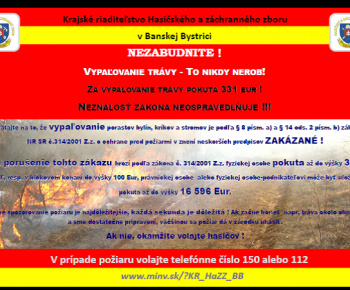 Zákaz vypaľovania trávy