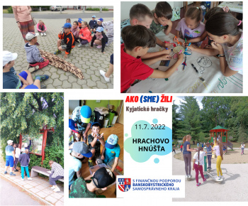 Denný letný tábor Ako (sme) žili od 11. 07. 2022 do 15. 07. 2022