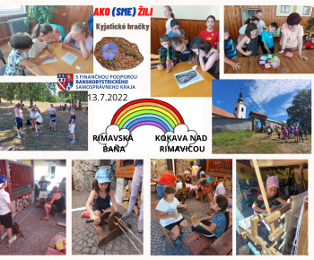 Denný letný tábor Ako (sme) žili od 11. 07. 2022 do 15. 07. 2022