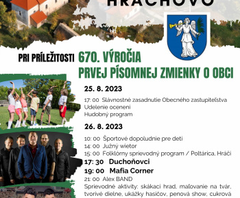 Dni obce Hrachovo 2023