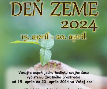 Deň Zeme 15. 04. 2024 - 20. 04. 2024