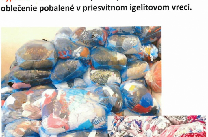 Zber textilu dňa 27. 05. 2025 a dreva dňa 28. 05. 2025