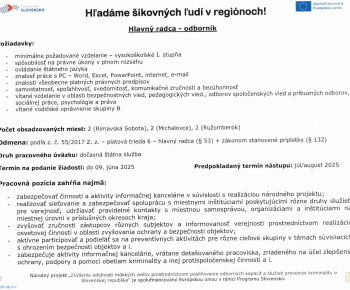 Hľadáme šikovnách ľudí v regiónoch - Ponuka práce