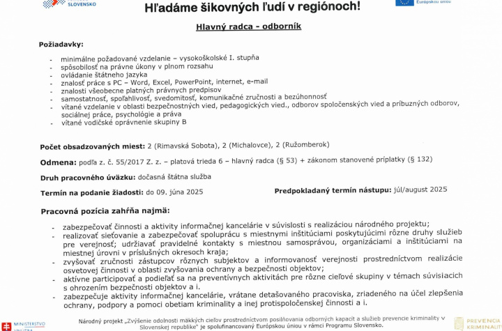 Hľadáme šikovnách ľudí v regiónoch - Ponuka práce