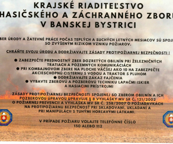 Zber úrody a žatevné práce