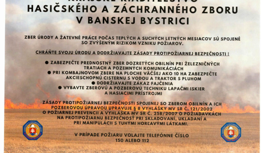 Zber úrody a žatevné práce 