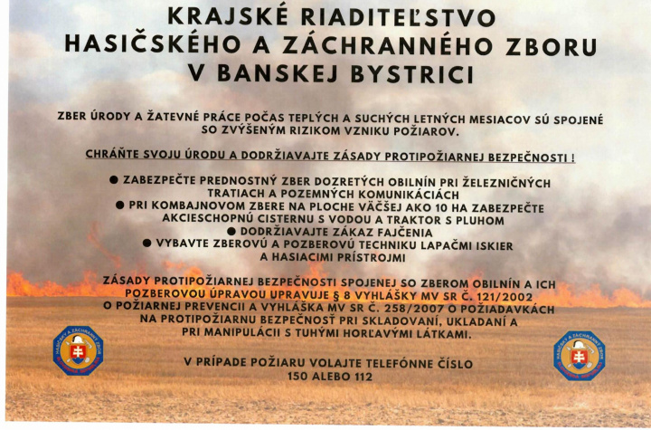 Zber úrody a žatevné práce
