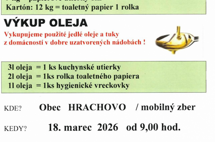 Výkup papiera a oleja