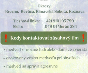 Zásahový tím pre medveďa hnedého