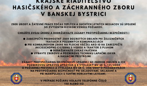 Zber úrody a žatevné práce 
