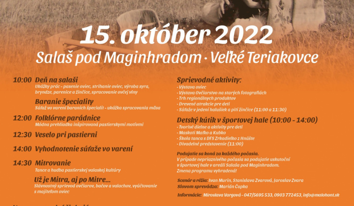 Mitrovanie dňa 15. 10. 2022 vo Veľkých Teriakovciach