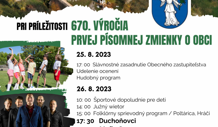 Dni obce Hrachovo dňa 26. 08. 2023 v sobotu