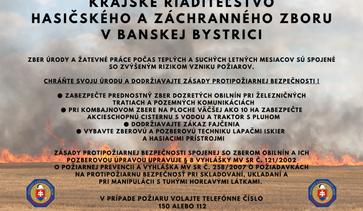 Zber úrody a žatevné práce